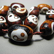 Материалы для творчества handmade. Livemaster - original item Ji Yin Yang Bead (large beads). Handmade.