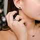 Jewelry sets: Watercolor - ring earring - ear-stud. Jewelry Sets. ametrynes. Online shopping on My Livemaster.  Фото №2