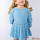 Girl's dress knitted, Childrens Dress, Balahna,  Фото №1