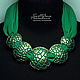 Necklace green green (133) designer jewelry. Necklace. Svetlana Parenkova (parenkova). My Livemaster. Фото №6