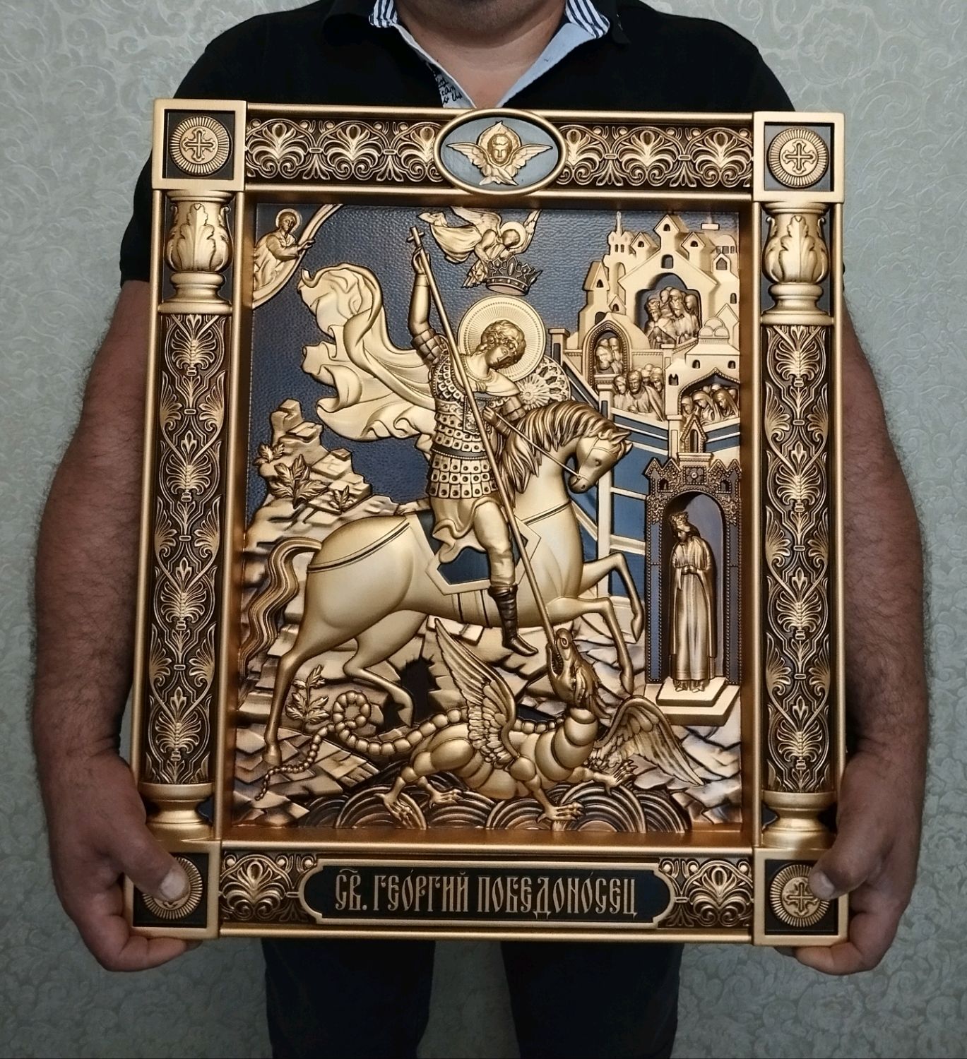 Икона Георгий Победоносец в интернет-магазине Ярмарка Мастеров по цене ...