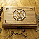 Order The box is made of oak inscribed with the monogram 'A'. MathomsCrafts (vsyakovina). Livemaster. . Box Фото №3