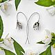 Серьги цветочные Лесной Тюльпан Silva Tulip глянцевые, Серьги-продевки, Москва,  Фото №1