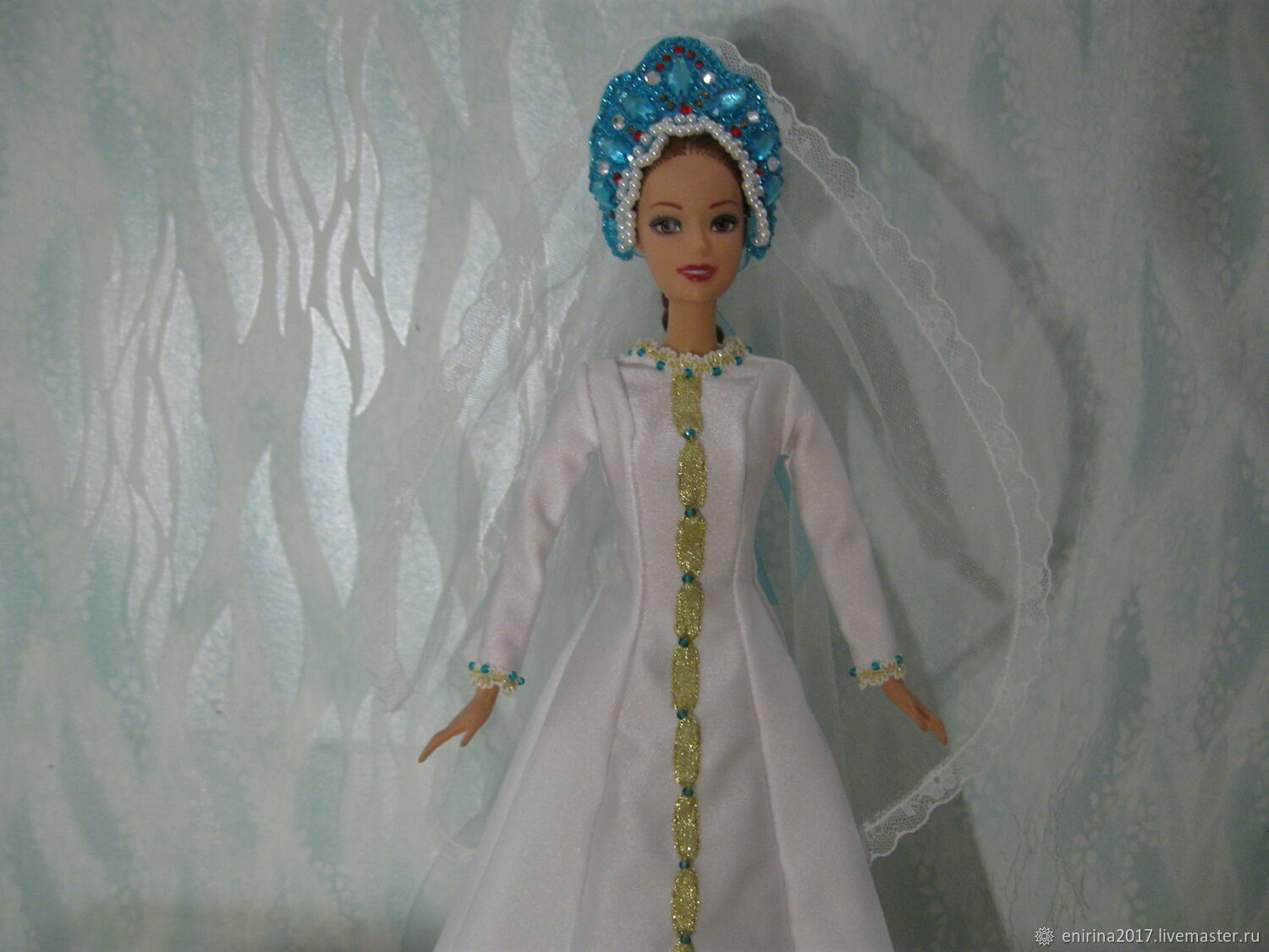  Платье для Барби "Снегурочка", Одежда для кукол, Миасс,  Фото №1