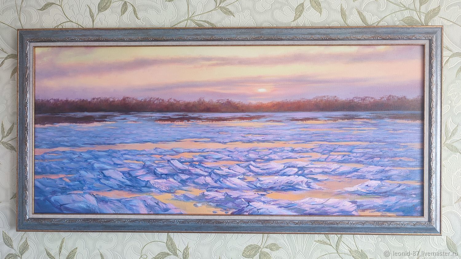 Картины: Картина маслом "Амур . Ледоход". Живопись в интернет-магазине ...