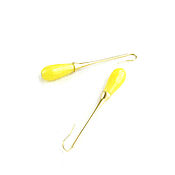 Украшения handmade. Livemaster - original item Yellow earrings with agate 