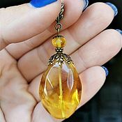 Украшения handmade. Livemaster - original item Necklace . amber. Handmade.
