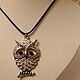  large pendant 'Black-eyed Owl'. Pendant. Rimliana - the breath of the nature (Rimliana). My Livemaster. Фото №4