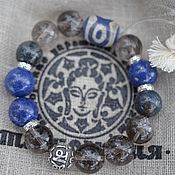 Фен-шуй и эзотерика handmade. Livemaster - original item The HIMALAYAN HEAVEN bracelet is a talisman with a collectible ji bead. Handmade.