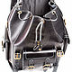 Leather backpack 'Kemel' black. Backpacks. Russian leather Guild. My Livemaster. Фото №4