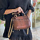 Bag leather Python. Classic Bag. exotiqpython. Online shopping on My Livemaster.  Фото №2