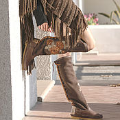 Обувь ручной работы handmade. Livemaster - original item ROSA - Handmade Women`s embroidered boots - Italy. Handmade.