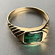 1,69 ct Natural Emerald 585 Handmade Gold Ring. Rings. Bauroom - vedic jewelry & gemstones (bauroom). Online shopping on My Livemaster.  Фото №2