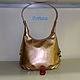 Women's leather bag ' Bronze gold'. Classic Bag. Sergei. My Livemaster. Фото №6