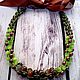Necklace beads natural stone brown green. Necklace. Beaded jewelry by Mariya Klishina. My Livemaster. Фото №5