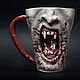 Vampire mug (realistic) Ceramic, for tea and coffee, ceramic mug. Mugs and cups. MugCo | Kruzhki iz keramiki. Интернет-магазин Ярмарка Мастеров.  Фото №2