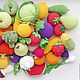 Knitted fruits and vegetables Maxi set(40pcs), Doll food, Dnepropetrovsk,  Фото №1