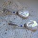 Earrings 'Petals' pearls, silver. Earrings. Ioanna-yana. Online shopping on My Livemaster.  Фото №2