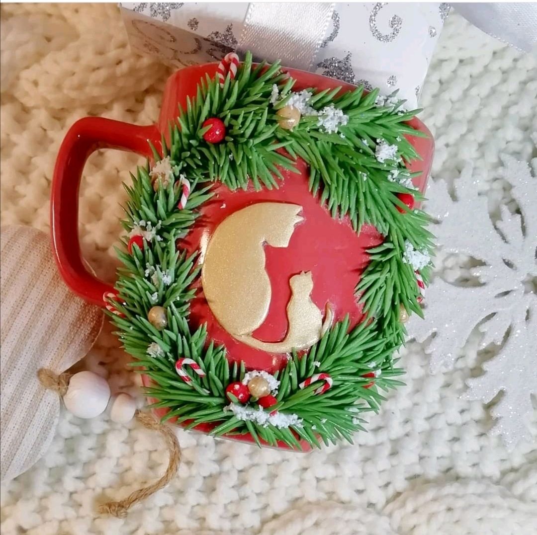 Новогодняя кружка в интернет-магазине на Ярмарке Мастеров | Кружки и ...