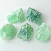 Флюорит зеленый, набор камней, 5 шт, 27-29 мм, Минералы, Миасс,  Фото №1