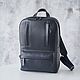 Men's leather backpack 'Salvador' (Black). Men\\\'s backpack. DragonBags - Men's accessories. My Livemaster. Фото №8