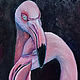 Bird Oil Painting Flamingo. Pictures. Kind paintings by Irina Belozerova. Online shopping on My Livemaster.  Фото №2