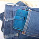 Men's leather wallet 'RHYTHM' (blue). Wallets. CRAZY RHYTHM bags (TP handmade). My Livemaster. Фото №4