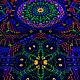 Glow in the dark painting-mandala of the Cosmic Temple. Design. Fractalika. My Livemaster. Фото №4