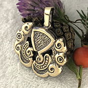Фен-шуй и эзотерика handmade. Livemaster - original item The double-Headed Scythian grifon1 amulet talisman amulet made of metal. Handmade.