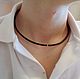 Choker made of 4 mm rubber cord and 925 silver, Chokers, Sergiev Posad,  Фото №1