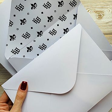 Материалы для творчества ручной работы. Ярмарка Мастеров - ручная работа Конверты: БЕЛЫЙ КОНВЕРТ из дизайнерской бумаги  а5 с5. Handmade.