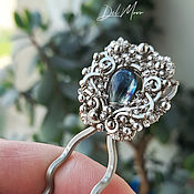 Украшения handmade. Livemaster - original item Hairpin with fluorite stone 