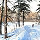 Watercolor painting ' Winter in the forest. '. Pictures. Senchilova Evgenia. Online shopping on My Livemaster.  Фото №2