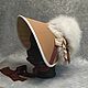 Winter bonnet 'Beige', Hood, St. Petersburg,  Фото №1