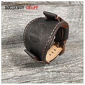 Украшения handmade. Livemaster - original item Wrist watch strap with wristband ART 010. Handmade.