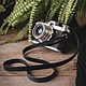 Кожаный ремень для фотокамеры Willow slim (чёрный), Ремни, Протвино,  Фото №1