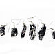 Copy of Shungite earrings. Thread earring. shungite ru. Online shopping on My Livemaster.  Фото №2