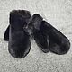 Order Mittens made of black mink fur. National Brand. Livemaster. . Mittens Фото №3