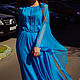 Шикарное длинное платье "Голубое, нежно- воздушное". Платья. Лана КМЕКИЧ  (lanakmekich). Ярмарка Мастеров.  Фото №4