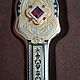 A Caucasian collectible dagger.The Damascus blade.Gilding.Blackening. Souvenir weapon. zlatelit (zlatelit). My Livemaster. Фото №4