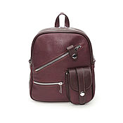 Сумки и аксессуары handmade. Livemaster - original item Backpacks: Bag-backpack women`s leather maroon small Laney. Handmade.
