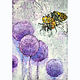 Картина Пчела с текстурной пастой для интерьера, Картины, Екатеринбург,  Фото №1