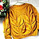 Mustard sweater Leaves, Sweaters, St. Petersburg,  Фото №1