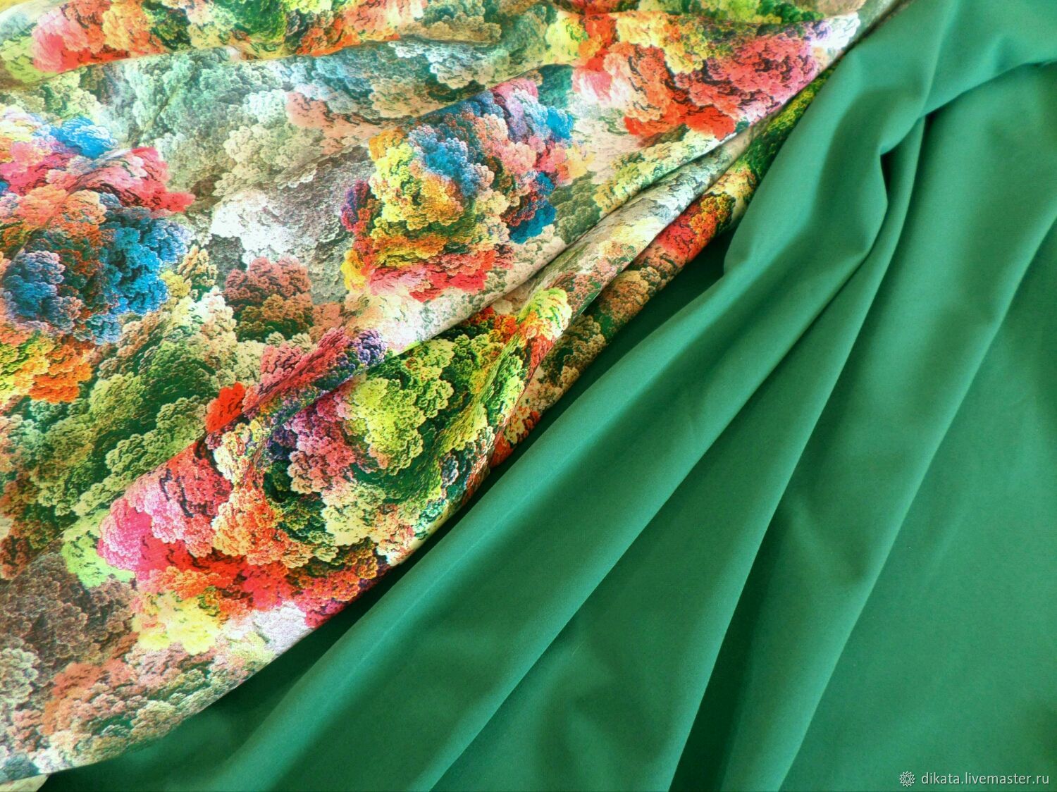 Летние цветные ткани для платья