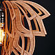 Деревянный светильник Лотос махагон, подвесная люстра, лампа из дерева. Потолочные и подвесные светильники. Деревянные светильники Woodshire (woodshire). Ярмарка Мастеров.  Фото №5