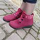Заказать Эко ботильоны из шерсти Кардиограмма. Eco Shoes by Julia Pizar. Ярмарка Мастеров. . Ботильоны Фото №3