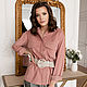 Order Corduroy Powder shirt, oversize loose pink shirt. mozaika-rus. Livemaster. . Shirts Фото №3