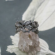 Украшения handmade. Livemaster - original item Wide ring in the elven style 