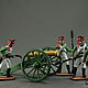 Set of soldiers 54 mm. Hand painted. Napoleonica. Gun. Artillery, Figurine, St. Petersburg,  Фото №1
