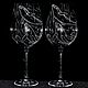 Order Dolphins. Pair of glasses. ArtGraving. Livemaster. . Wine Glasses Фото №3